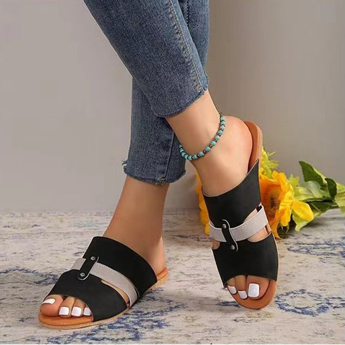 Low Heel Flat Sandals