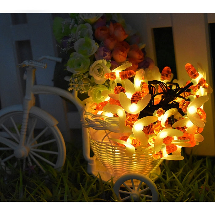 LED Outdoor Solar Lamp String Lights Fairy Holiday Christmas Party Garland Solar Waterproof