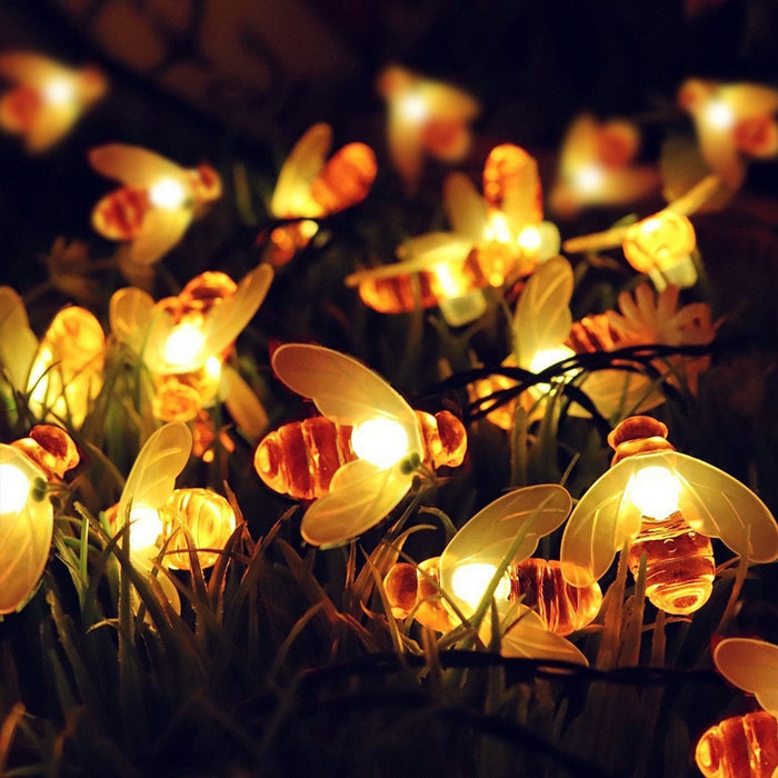 LED Outdoor Solar Lamp String Lights Fairy Holiday Christmas Party Garland Solar Waterproof