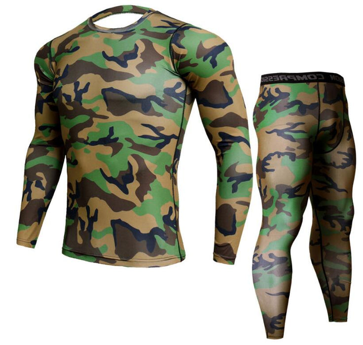 Camouflage Pants & T Shirt Set