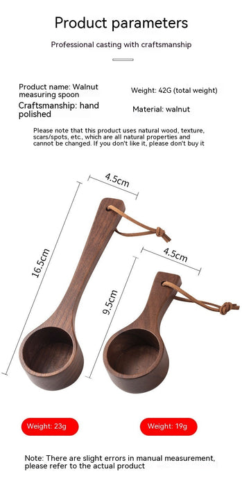 Black Walnut Wooden Long And Short Handle Coffee Spoon