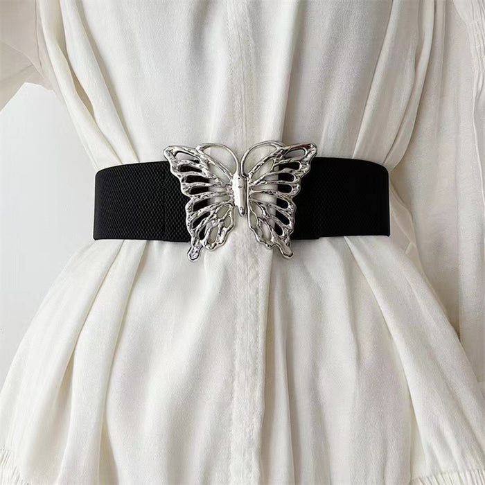 Butterfly Buckle Elastic Belt