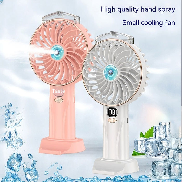 Spray Handheld Digital Fan