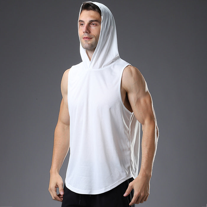 Hooded Fitness Vest Men