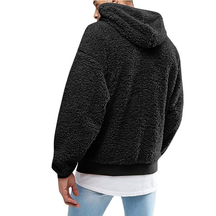 Fluffy Fleece Hooded Pullover