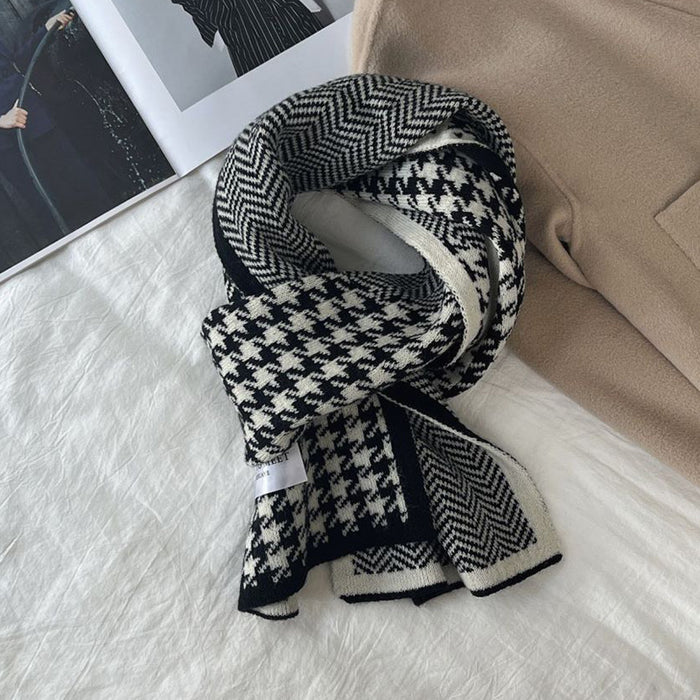 Hounds tooth Print Scarf