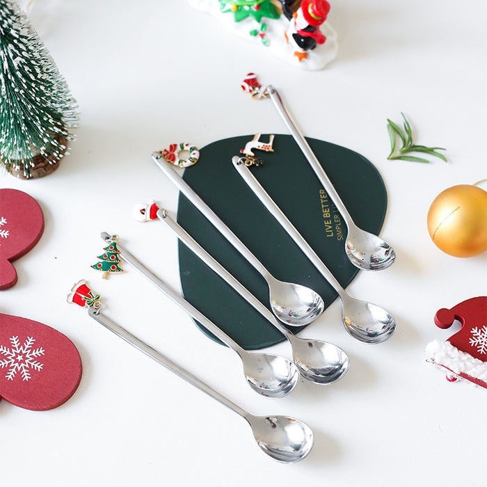 Stainless Christmas Spoon Set