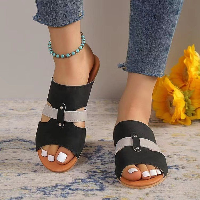 Low Heel Flat Sandals