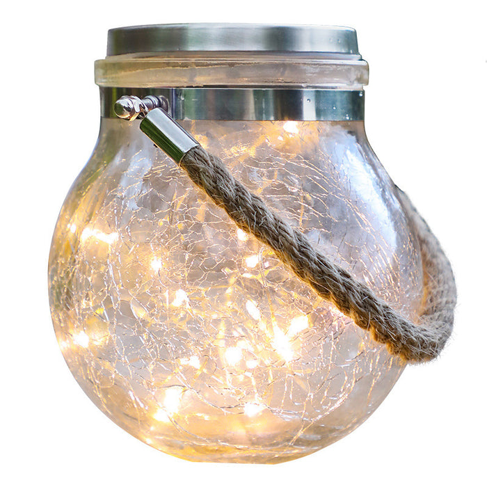 Crack Ball Glass Jar Light