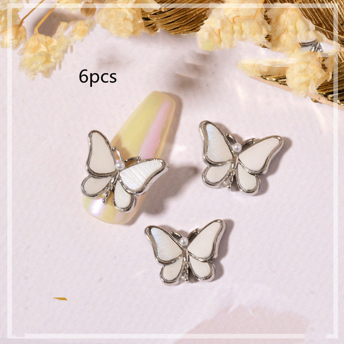 Nails Shell Butterfly Decorations