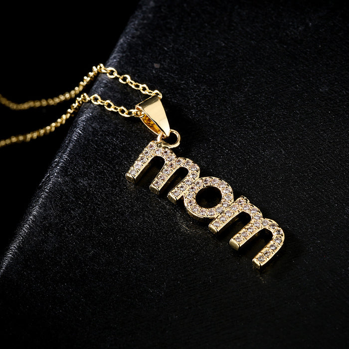 MOM Pendant Necklace