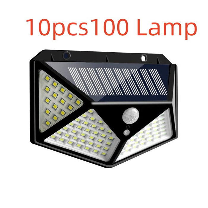 100LED solar wall light