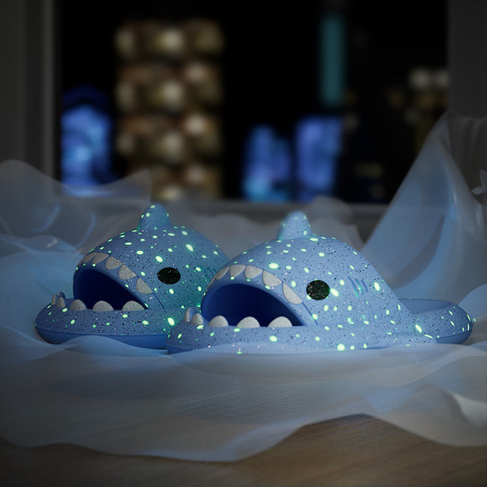 Shark Slippers With Starry Night