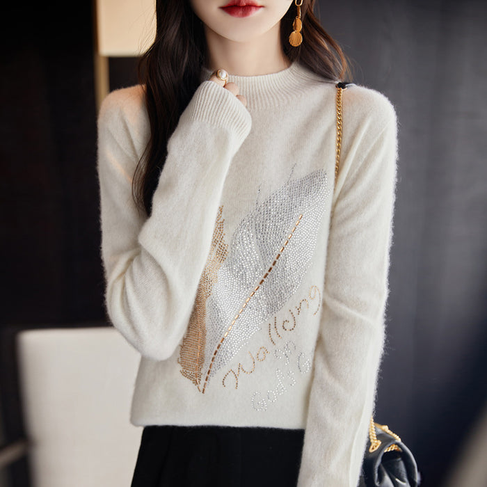 Rhinestone Sweater Pullover