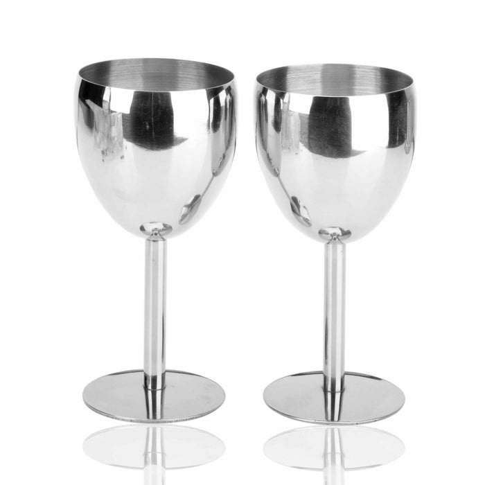 Stainless Steel Red Wine Glass Set
