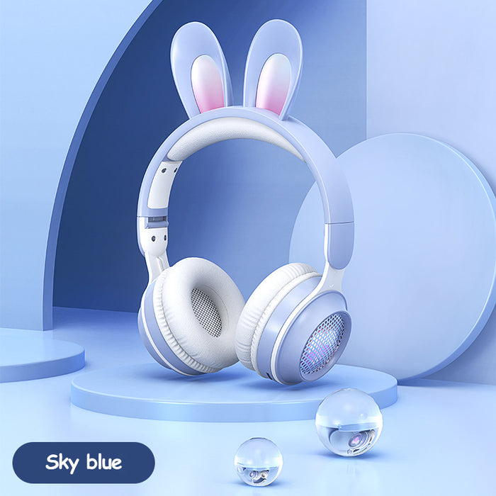Rabbit Ear Headphones Wireless Luminous Extendable