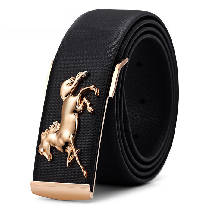 3D Golden Horse Belt