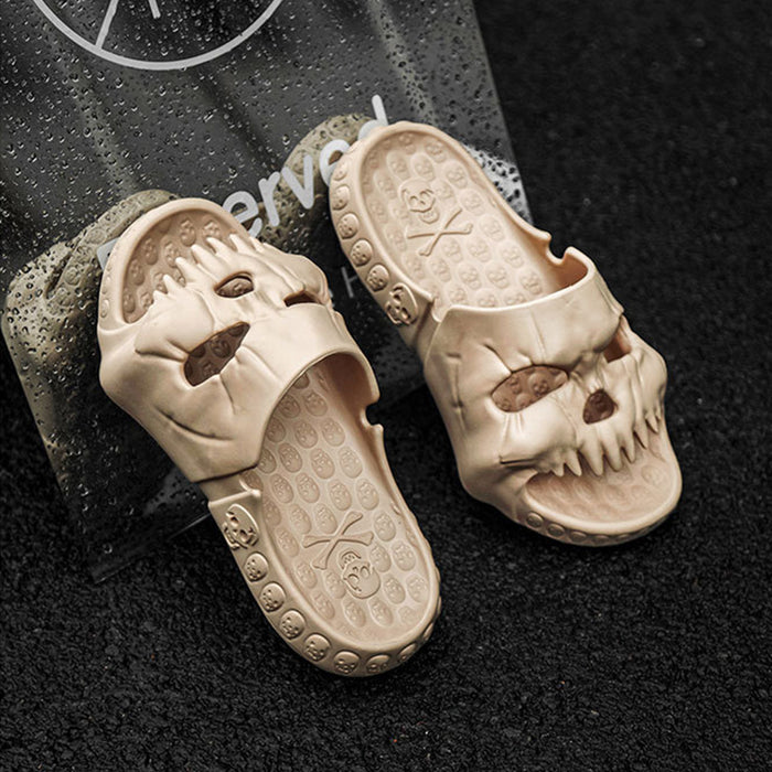 Skull Design Comfy Slippers