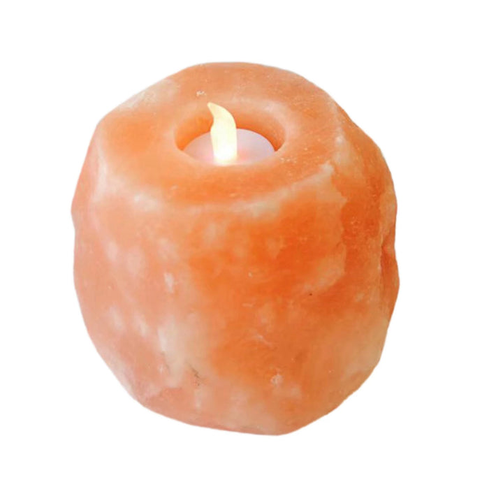 Mineral Crystal Salt Candle Holder Ideas