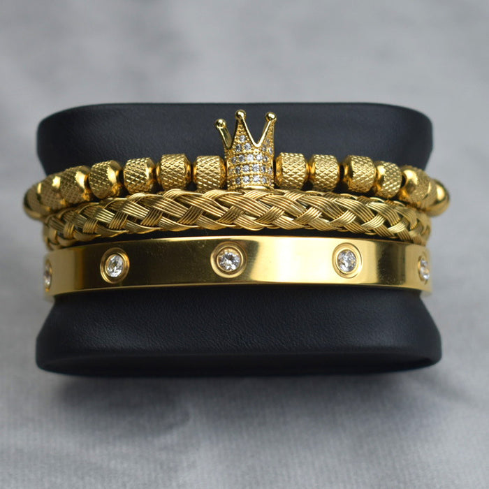 Pineapple Ball Crown Twist Bracelet