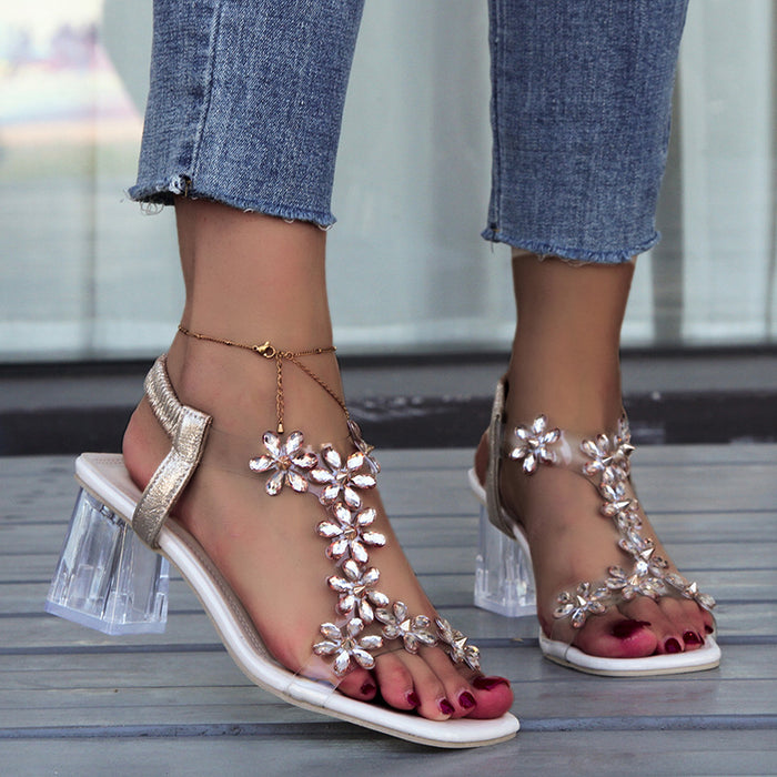 Transparent Square Heels