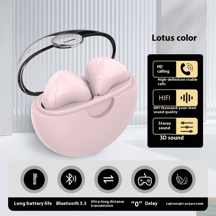 Bluetooth Headset Transparency Cover Binaural Noise-canceling Stereo Sound