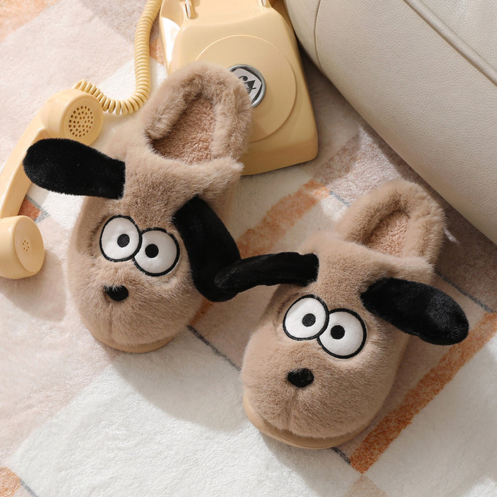 Cotton Slippers Female Cute Winter Indoor