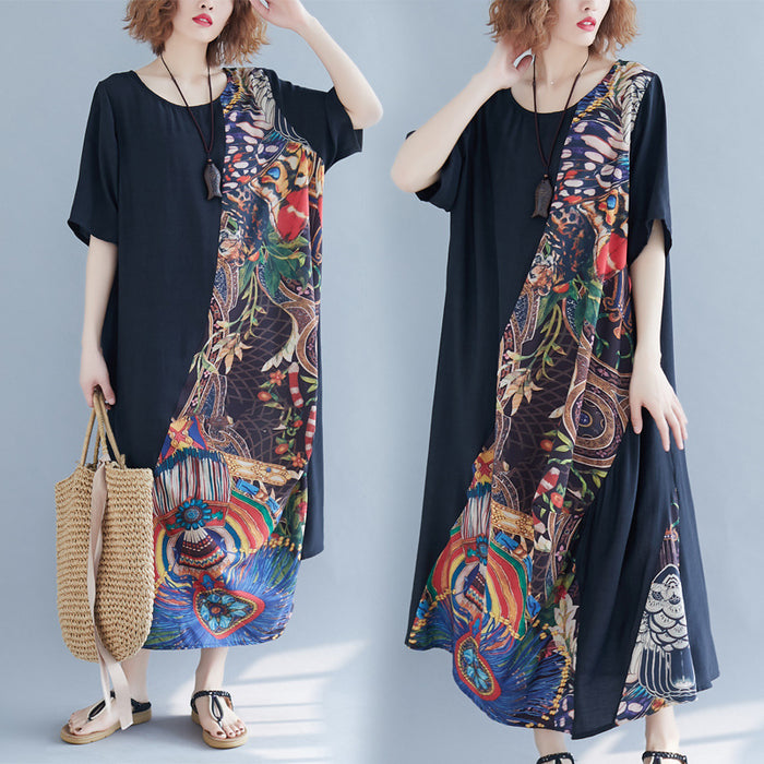 Long Black Summer Beach Dress