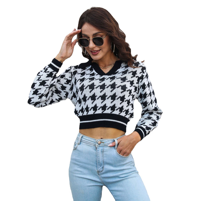 Jacquard Sweater Top