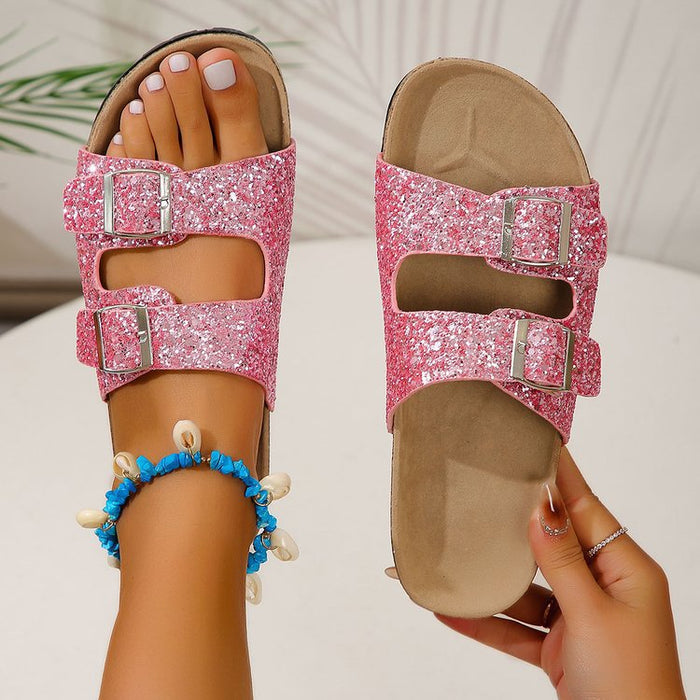 Double Buckle Sandals