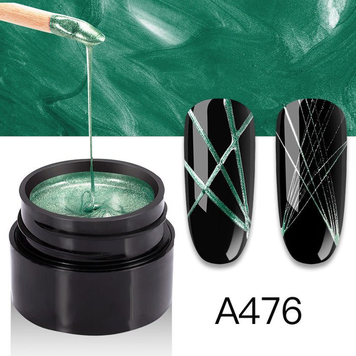 Metal Brushed Nail Glue Paint