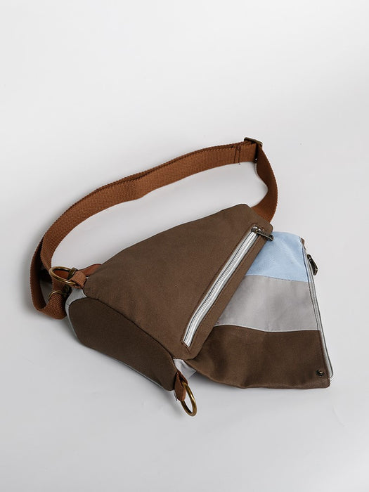 Canvas crossbody bag