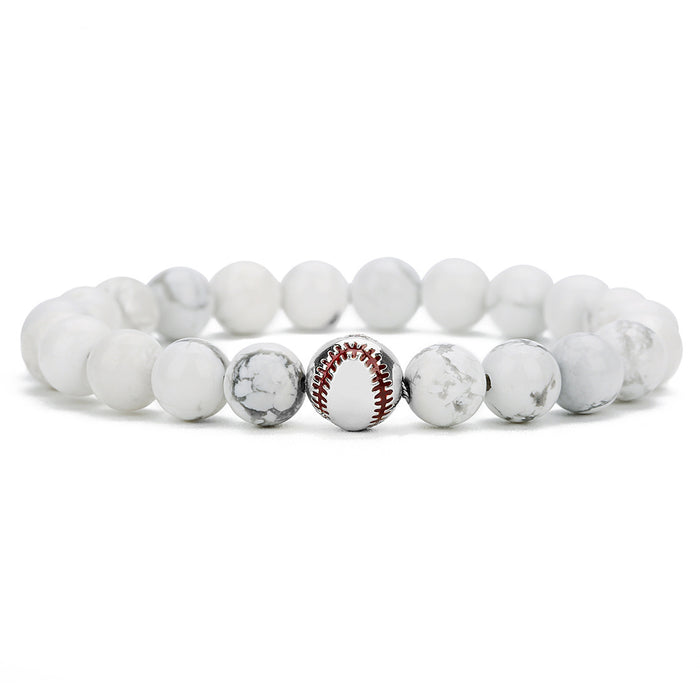 Men's baseball bracelet