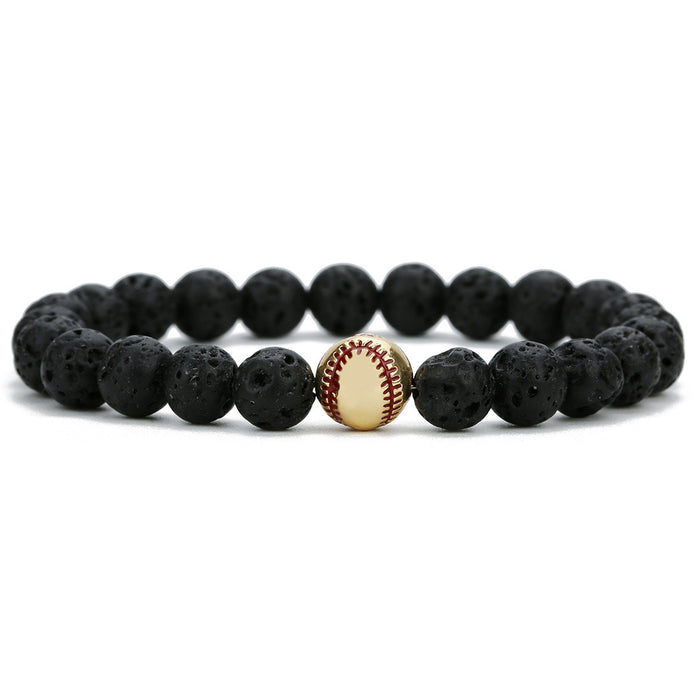 Men's baseball bracelet