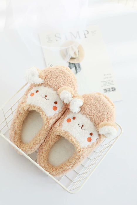 Winter warm couple slippers