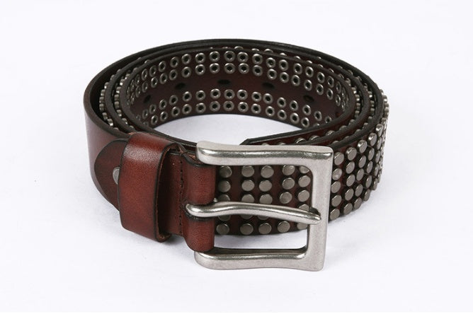 Pin Buckle Leather Belt