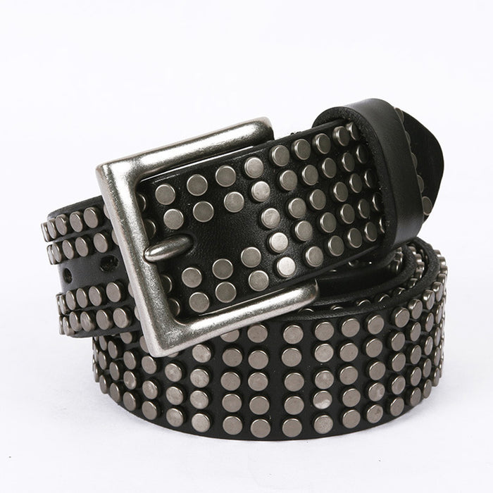 Pin Buckle Leather Belt