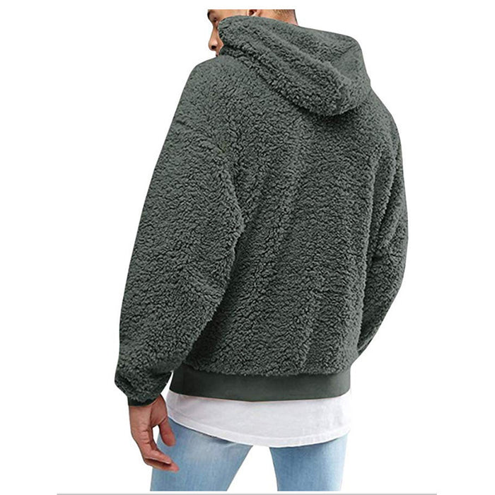 Fluffy Fleece Hooded Pullover