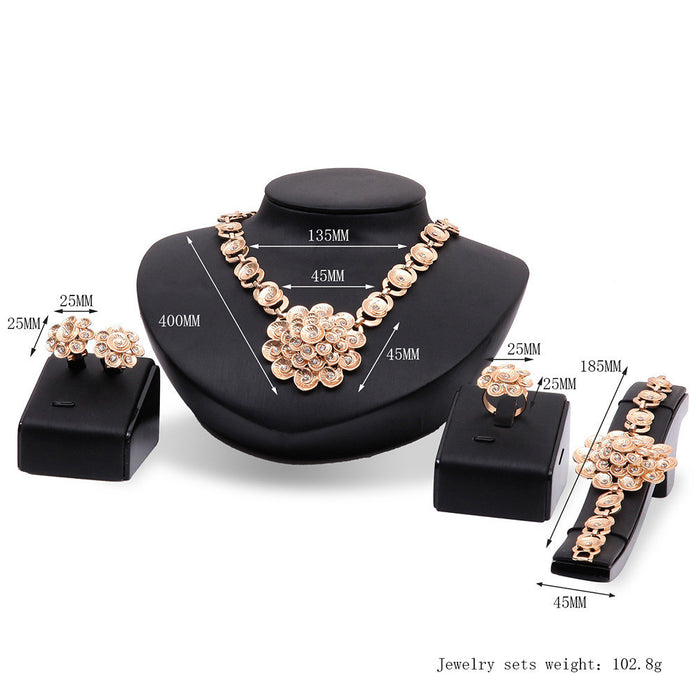 4 Pc Alloy Jewelry Set