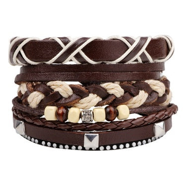 Beaded Leather Bracelet