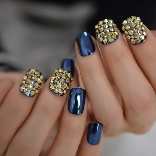 Metal Cute False Nails