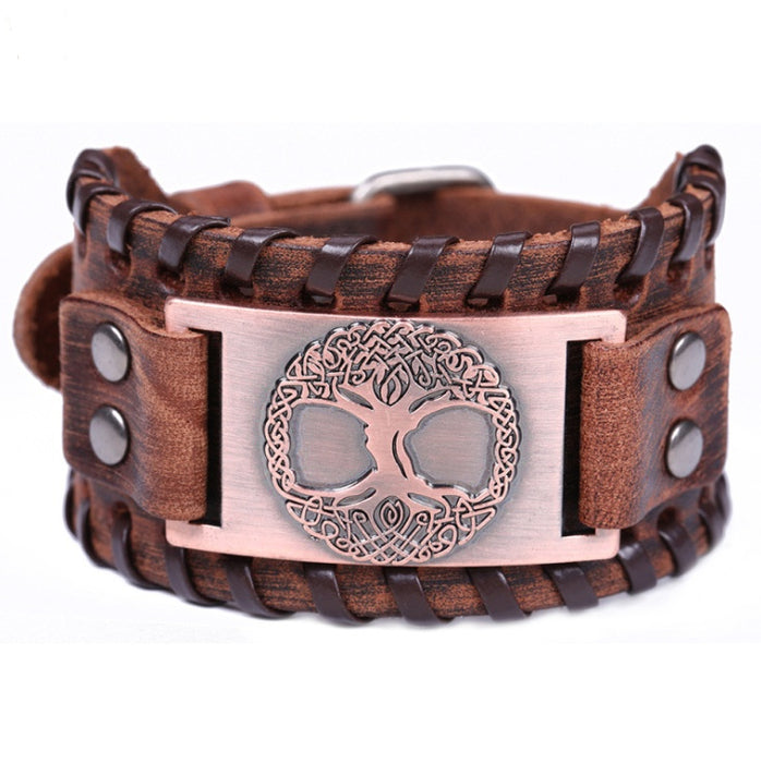 Wide Leather Bracelet