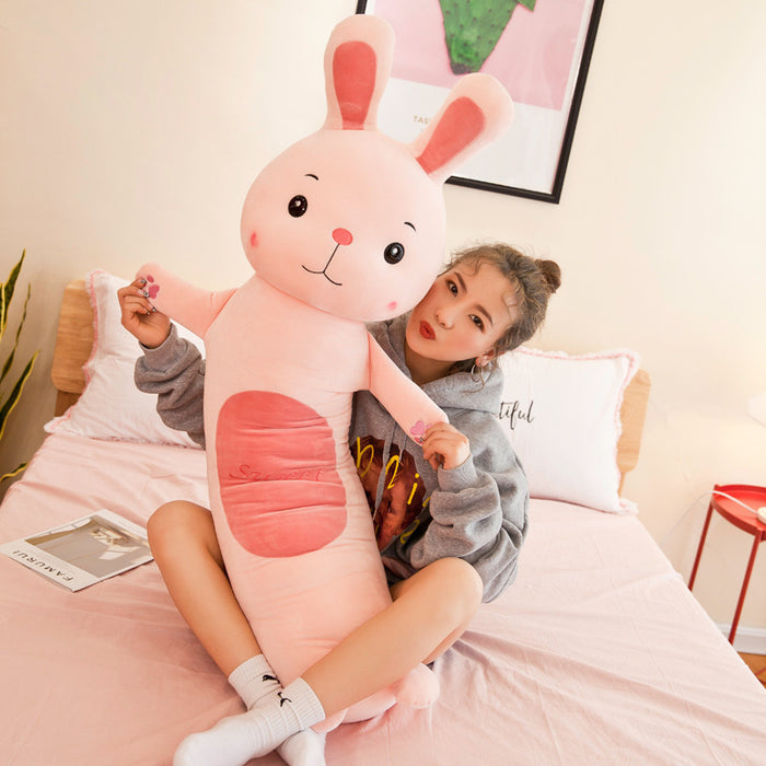 Long cylindrical pillow plush toy