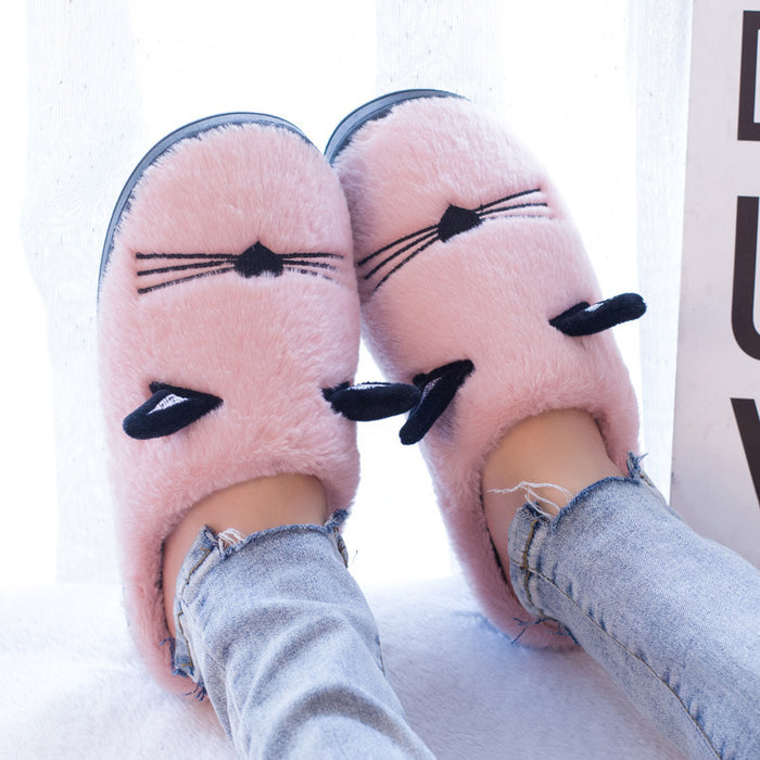 Cute Wool Cotton Slippers