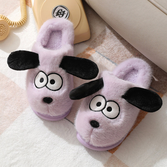 Cotton Slippers Female Cute Winter Indoor