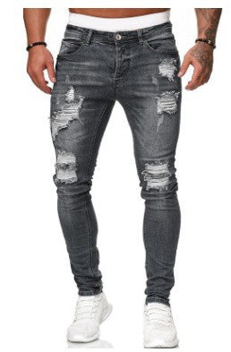 Ripped Denim Trousers