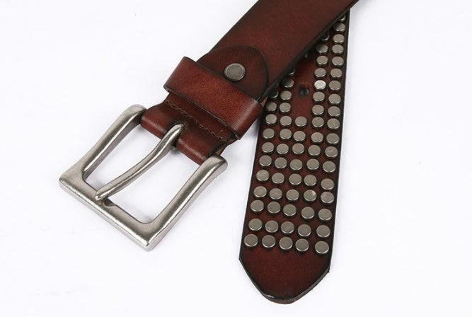 Pin Buckle Leather Belt