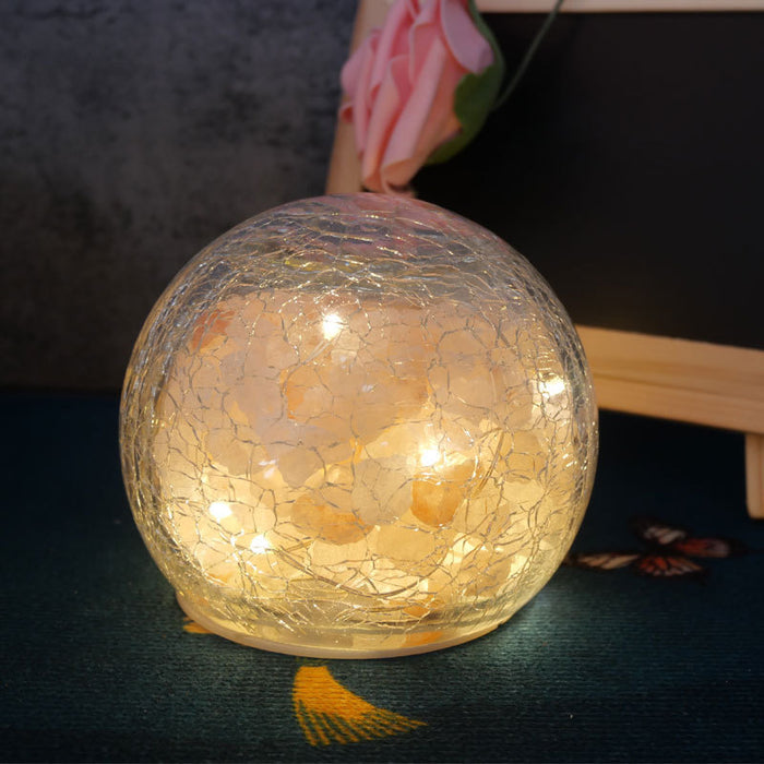 Ice Crack Glass Salt Lamp Creativity