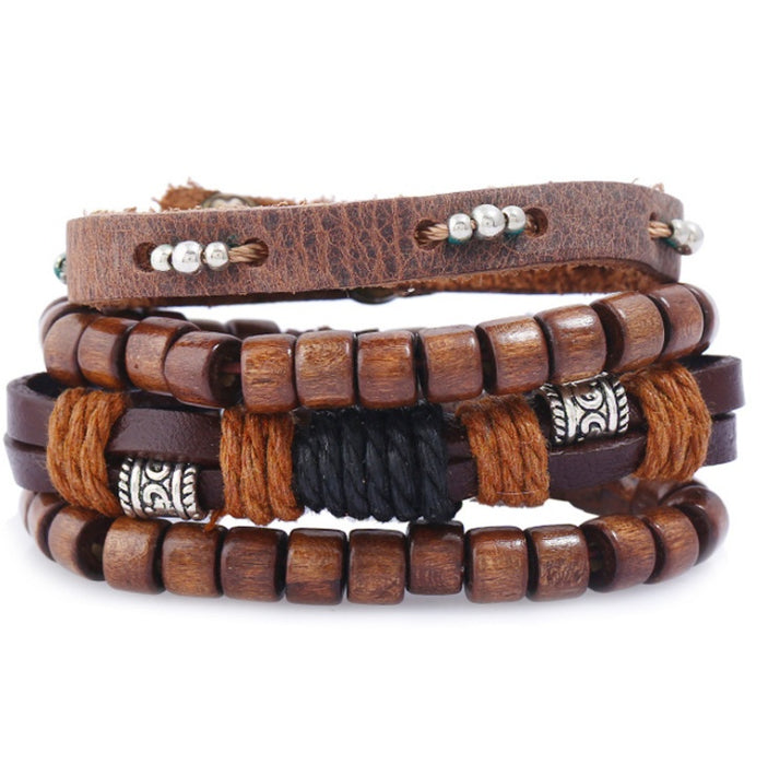 Beaded Leather Bracelet