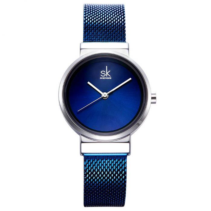 Shengke Blue Wrist Watch